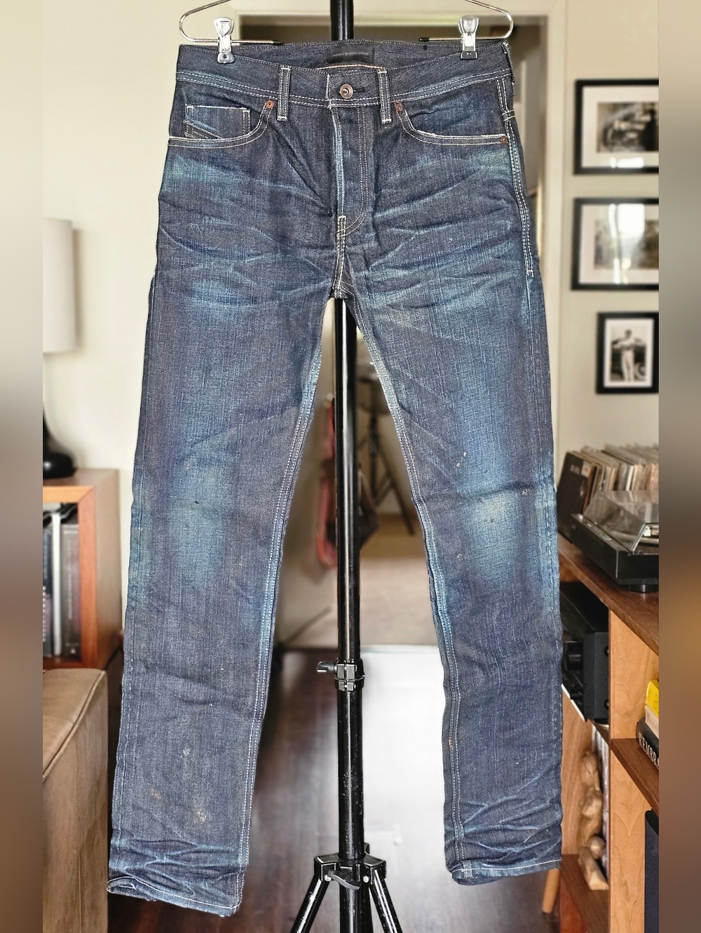 Diesel Black Gold Indigo Slim-Straight Jeans Made In Japan - Limited Edition